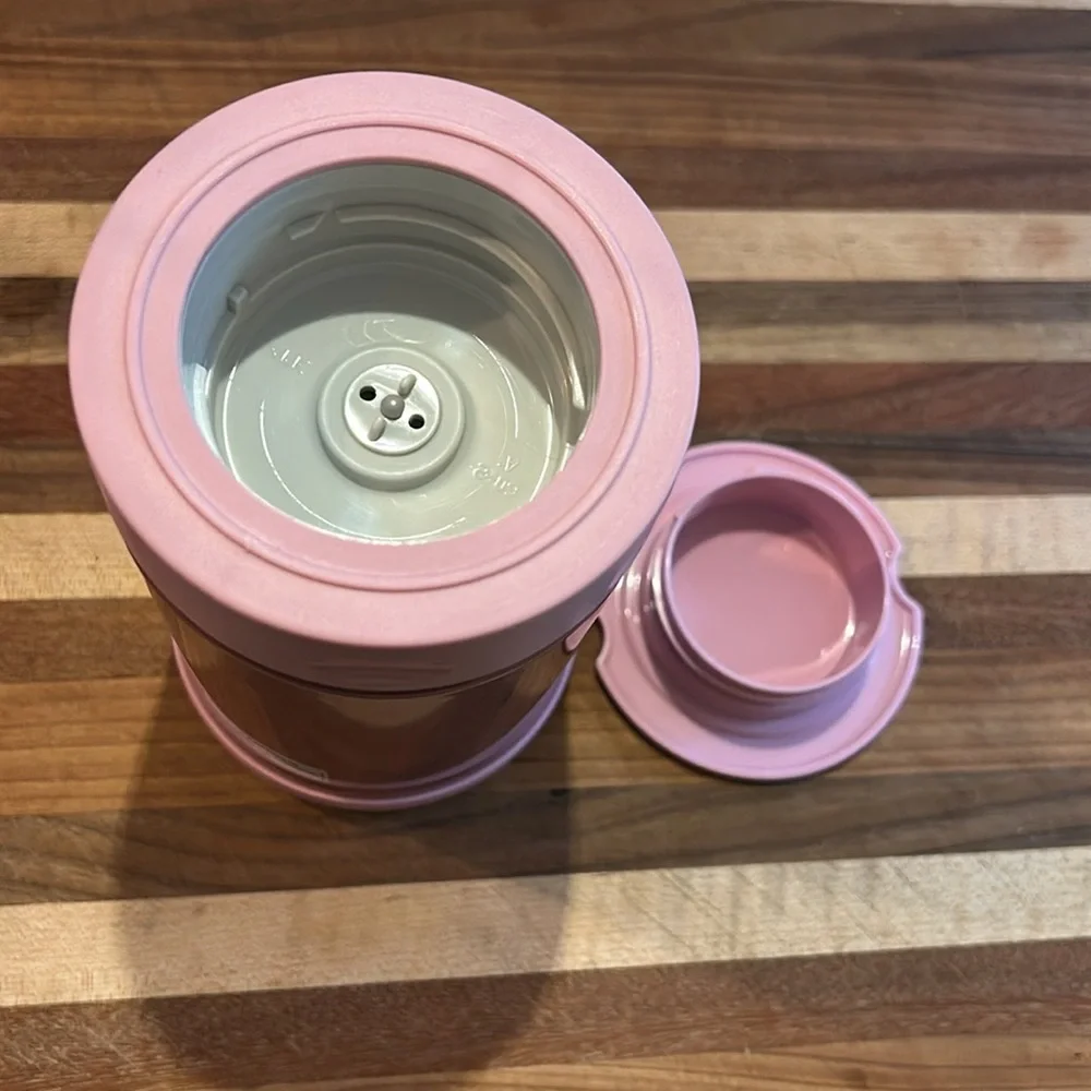 Stainless Steel Food Jar, 16.9-Ounce, Pink